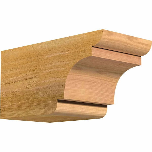 Ekena Millwork New Brighton Rough Sawn Rafter Tail, Western Red Cedar, 6"W x 6"H x 12"L RFT06X06X12NEB00RWR - main